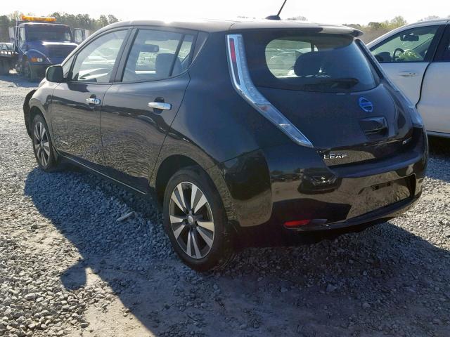 1N4AZ0CP5FC320530 - 2015 NISSAN LEAF S BLACK photo 3