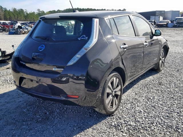 1N4AZ0CP5FC320530 - 2015 NISSAN LEAF S BLACK photo 4