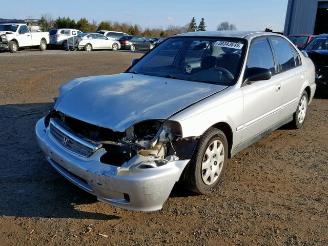 2HGEJ661XYH558369 - 2000 HONDA CIVIC BASE SILVER photo 2