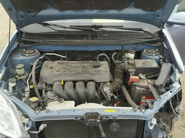 2T1KR32E98C698683 - 2008 TOYOTA COROLLA MA BLUE photo 7