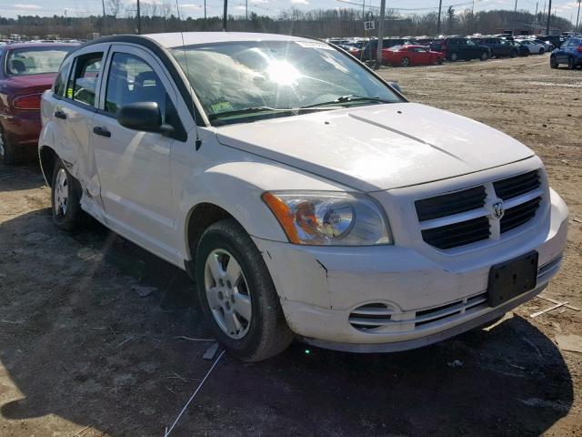 1B3HB28B97D192697 - 2007 DODGE CALIBER WHITE photo 1