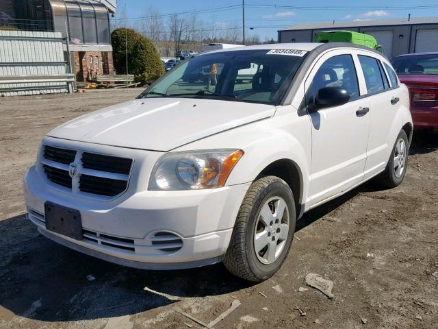 1B3HB28B97D192697 - 2007 DODGE CALIBER WHITE photo 2