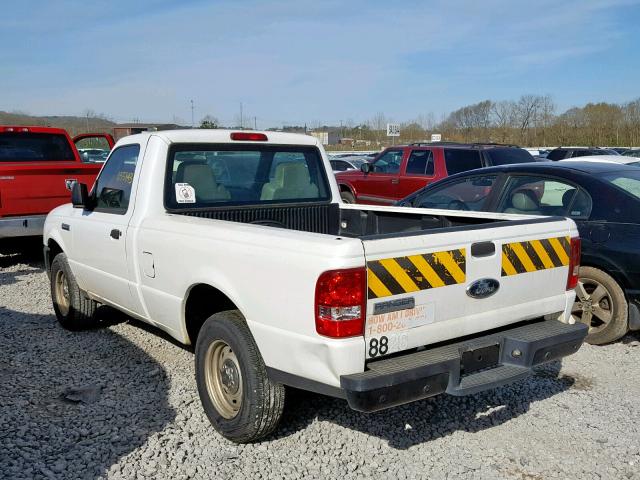 1FTYR10D08PB01933 - 2008 FORD RANGER WHITE photo 3