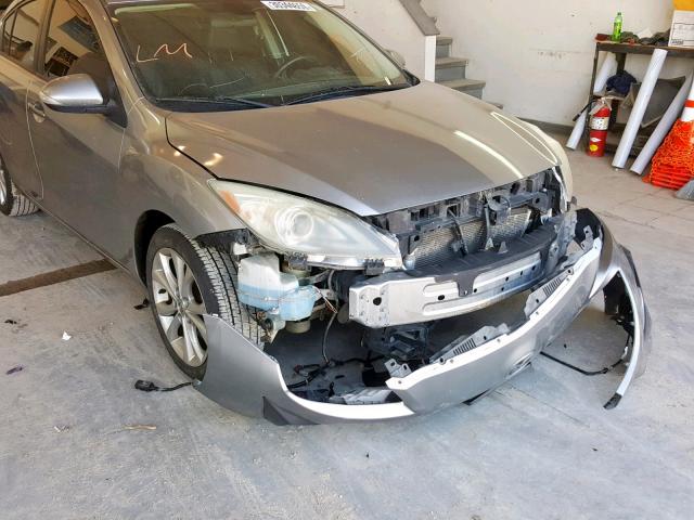 JM1BL1S59A1102360 - 2010 MAZDA 3 S GRAY photo 9