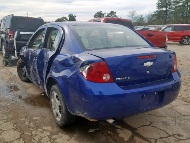 1G1AL55FX77187893 - 2007 CHEVROLET COBALT LT BLUE photo 3