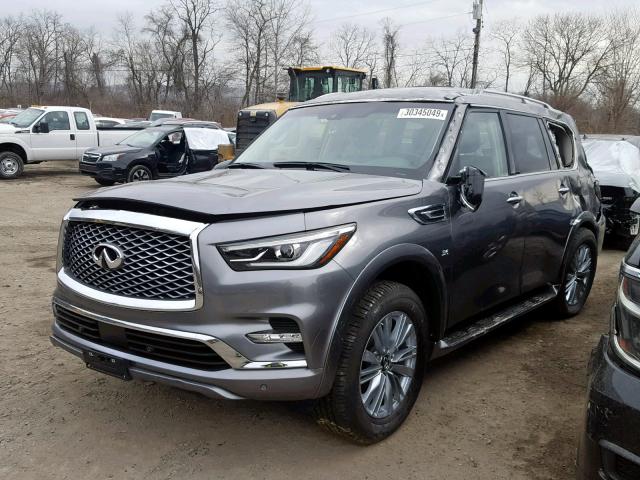 JN8AZ2NF7K9683322 - 2019 INFINITI QX80 LUXE GRAY photo 2