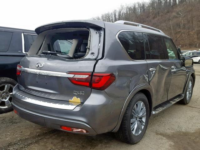 JN8AZ2NF7K9683322 - 2019 INFINITI QX80 LUXE GRAY photo 4