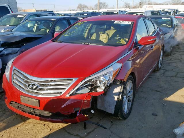 KMHFG4JG4DA215238 - 2013 HYUNDAI AZERA RED photo 2