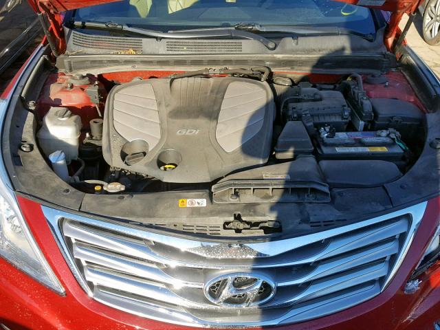 KMHFG4JG4DA215238 - 2013 HYUNDAI AZERA RED photo 7