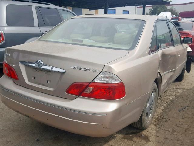 4T1BF28B33U302271 - 2003 TOYOTA AVALON TAN photo 4