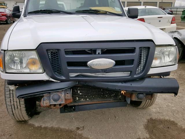 1FTYR10D28PA70488 - 2008 FORD RANGER WHITE photo 9