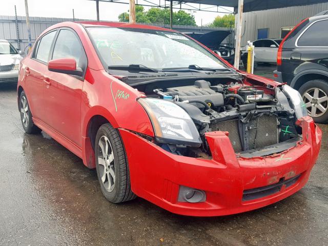 3N1AB6AP2CL638077 - 2012 NISSAN SENTRA 2.0 RED photo 1