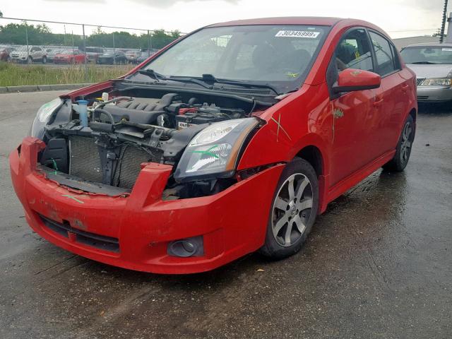 3N1AB6AP2CL638077 - 2012 NISSAN SENTRA 2.0 RED photo 2