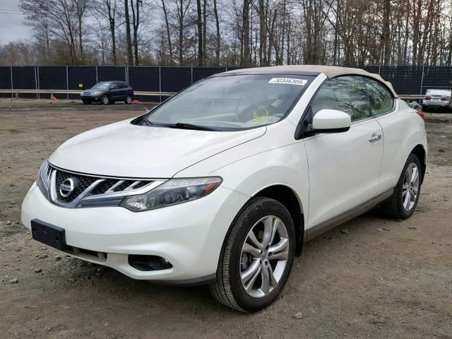 JN8AZ1FY9BW001097 - 2011 NISSAN MURANO CRO WHITE photo 2