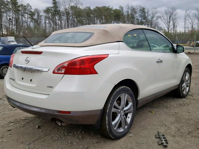 JN8AZ1FY9BW001097 - 2011 NISSAN MURANO CRO WHITE photo 4