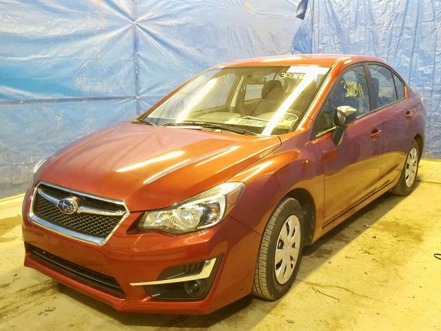 JF1GJAA6XGH010427 - 2016 SUBARU IMPREZA RED photo 2