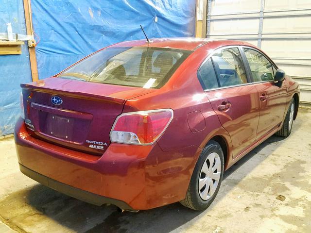 JF1GJAA6XGH010427 - 2016 SUBARU IMPREZA RED photo 4