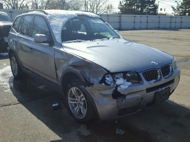 WBXPA93486WG77484 - 2006 BMW X3 3.0I SILVER photo 1