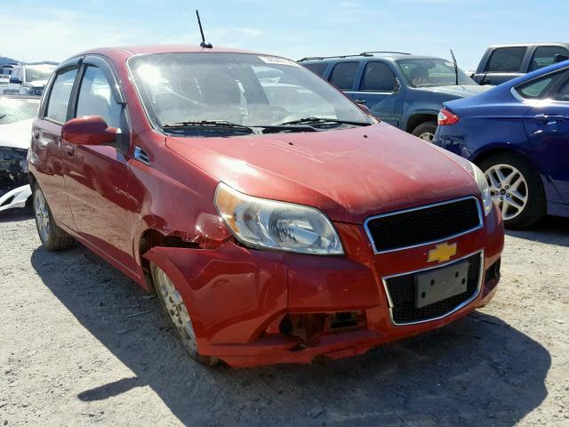 KL1TD6DE3AB049751 - 2010 CHEVROLET AVEO LS RED photo 1