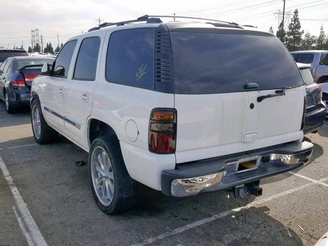 1GKEC13V56J121902 - 2006 GMC YUKON WHITE photo 3