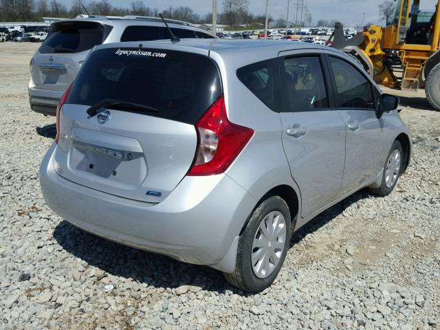 3N1CE2CPXFL438848 - 2015 NISSAN VERSA NOTE SILVER photo 4