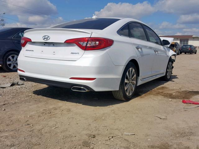 5NPE34AF9HH546933 - 2017 HYUNDAI SONATA SPO WHITE photo 4