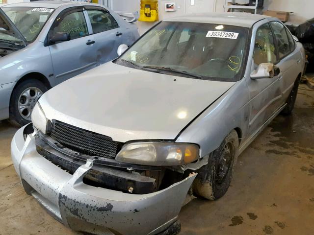 3N1AB51D12L711406 - 2002 NISSAN SENTRA SE- SILVER photo 2