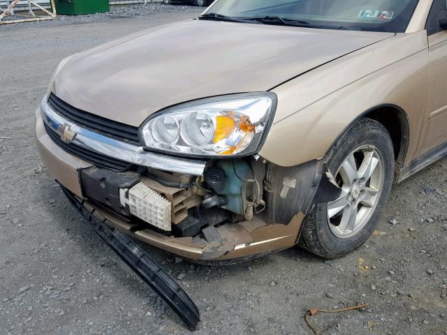 1G1ZT64874F192188 - 2004 CHEVROLET MALIBU MAX TAN photo 9