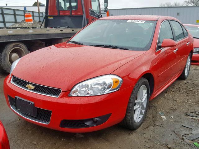 2G1WC5E36C1133560 - 2012 CHEVROLET IMPALA LTZ RED photo 2