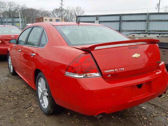 2G1WC5E36C1133560 - 2012 CHEVROLET IMPALA LTZ RED photo 3