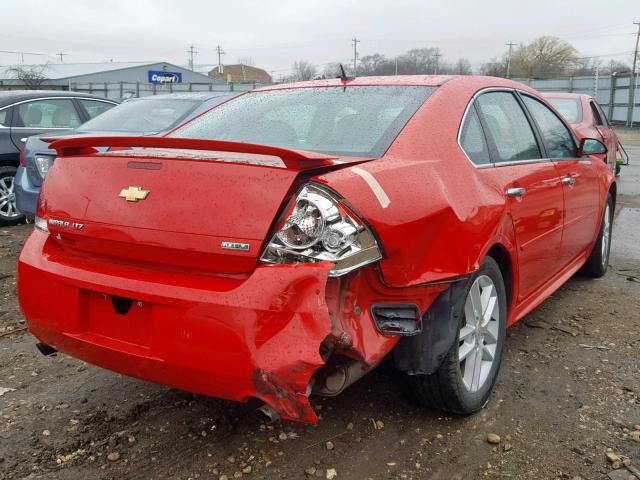 2G1WC5E36C1133560 - 2012 CHEVROLET IMPALA LTZ RED photo 4