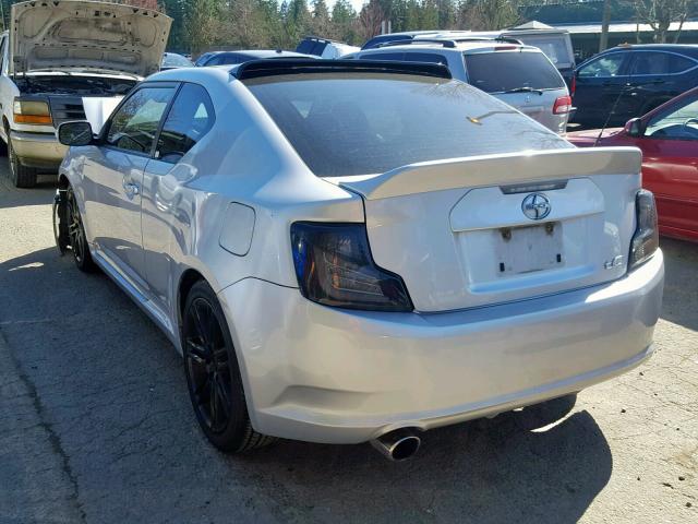 JTKJF5C74B3006628 - 2011 TOYOTA SCION TC SILVER photo 3