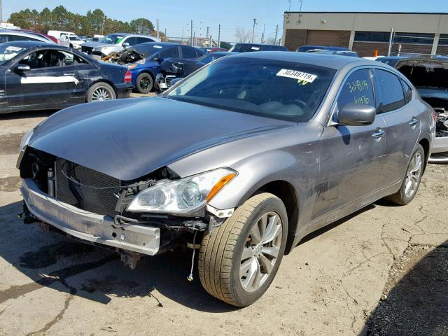 JN1BY1AR2BM376170 - 2011 INFINITI M37 X GRAY photo 2