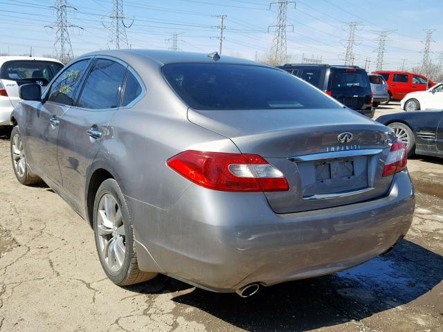 JN1BY1AR2BM376170 - 2011 INFINITI M37 X GRAY photo 3