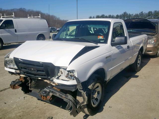 1FTYR10D99PA22620 - 2009 FORD RANGER WHITE photo 2