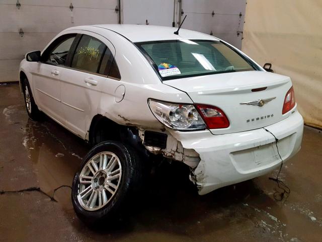 1C3LC56K67N669790 - 2007 CHRYSLER SEBRING TO WHITE photo 3