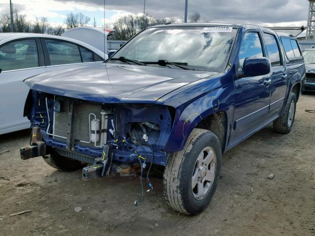 1GCDSCD91A8103498 - 2010 CHEVROLET COLORADO L BLUE photo 2
