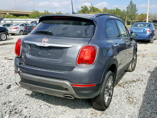 ZFBCFYCB9JP702014 - 2018 FIAT 500X TREKK CHARCOAL photo 4