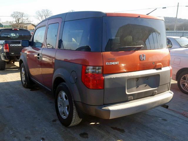 5J6YH28604L010364 - 2004 HONDA ELEMENT EX ORANGE photo 3