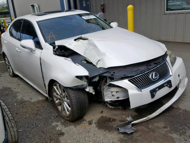 JTHBF5C23A2095241 - 2010 LEXUS IS 250 WHITE photo 1