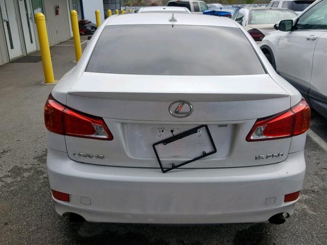 JTHBF5C23A2095241 - 2010 LEXUS IS 250 WHITE photo 10