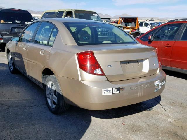 1G8AJ55F36Z172906 - 2006 SATURN ION LEVEL GOLD photo 3