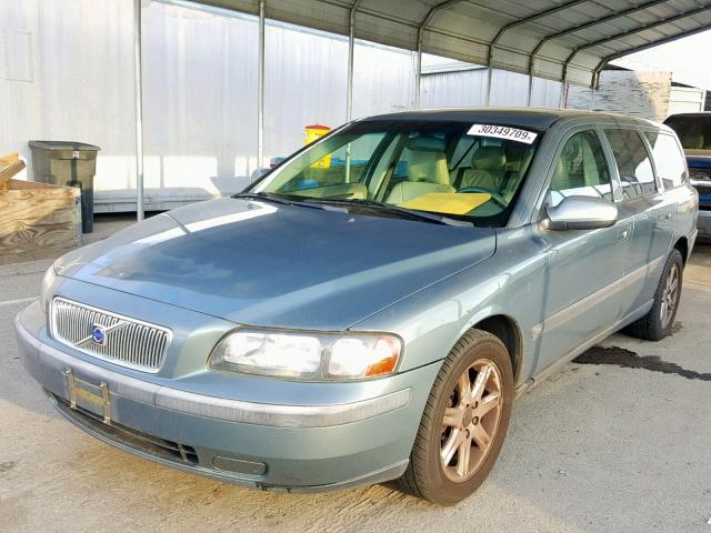 YV1SW58D722246217 - 2002 VOLVO V70 2.4T TEAL photo 2