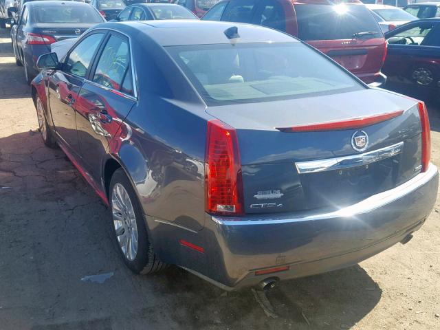 1G6DM5ED7B0112962 - 2011 CADILLAC CTS PERFOR GRAY photo 3