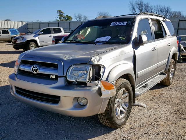 5TDZT38A96S284229 - 2006 TOYOTA SEQUOIA LI SILVER photo 2