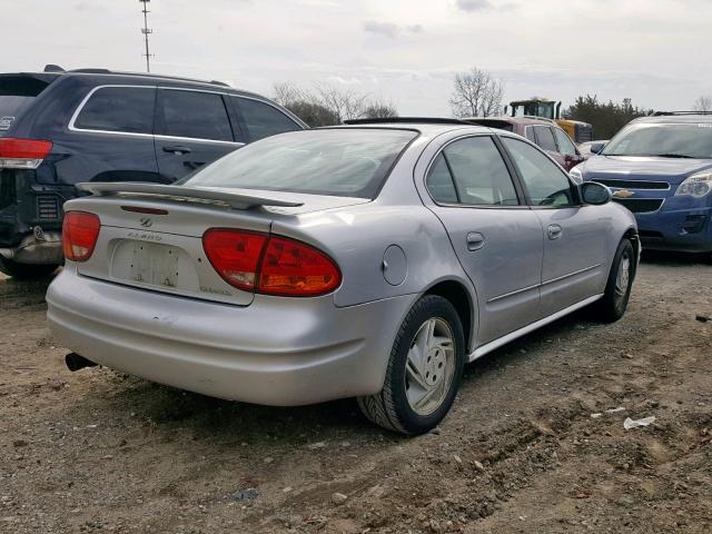 1G3NF52E22C109510 - 2002 OLDSMOBILE ALERO GLS SILVER photo 4