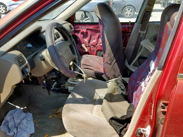 1Y1SK52892Z426721 - 2002 CHEVROLET GEO PRIZM RED photo 5