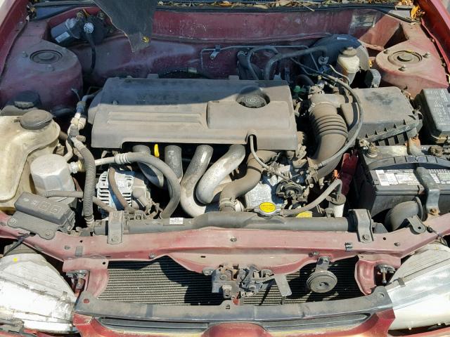 1Y1SK52892Z426721 - 2002 CHEVROLET GEO PRIZM RED photo 7