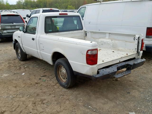 1FTYR10DX4PB50034 - 2004 FORD RANGER WHITE photo 3