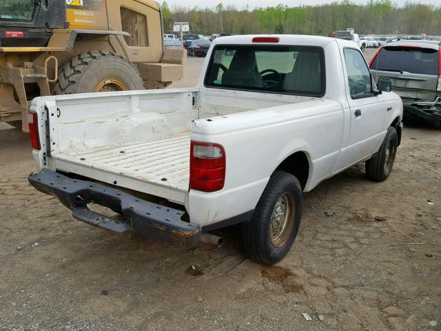 1FTYR10DX4PB50034 - 2004 FORD RANGER WHITE photo 4